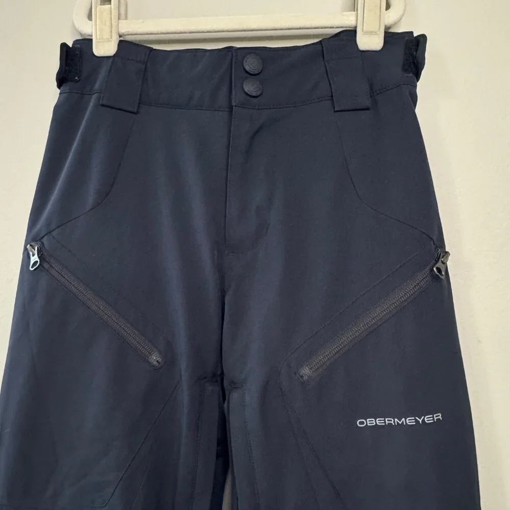 OBERMEYER Teen Enforcer Ski Pants Boys M 10-12 Medium Black Snowboarding Pant - Picture 3 of 13